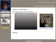 Tablet Screenshot of iwillworship.com